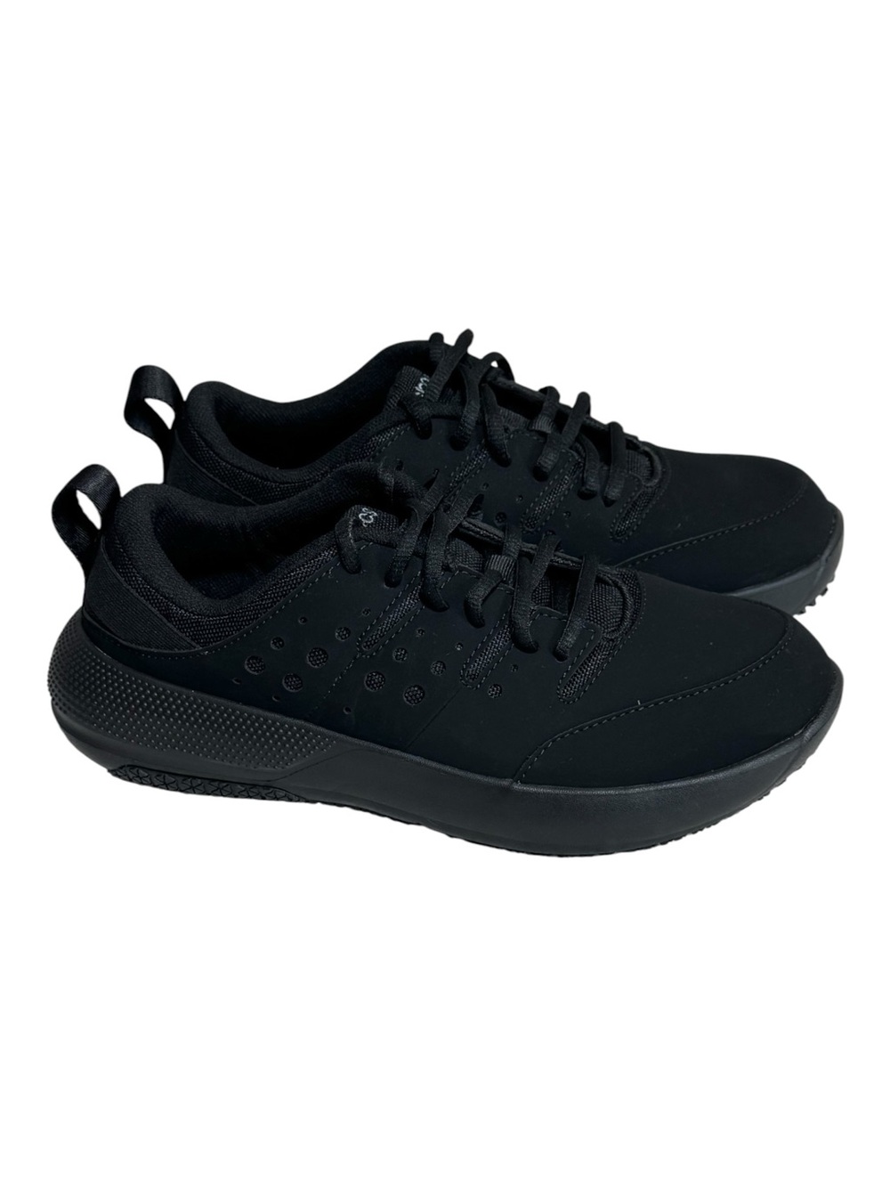 Crocs On The Clock Work Sneaker Triple Black Slip Resistant Comfort Women Sz 9